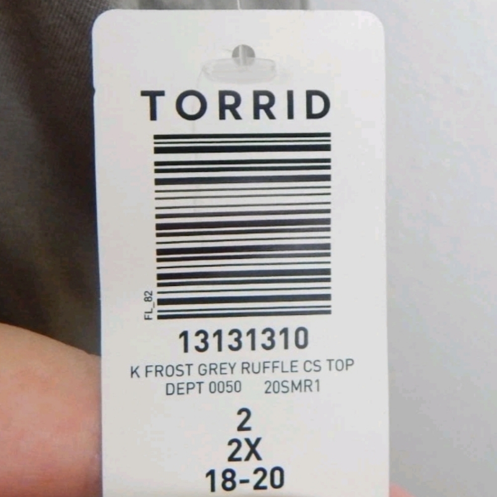 Torrid Super Soft Knits Cold Shoulder Ruffle Top - Picture 5 of 5